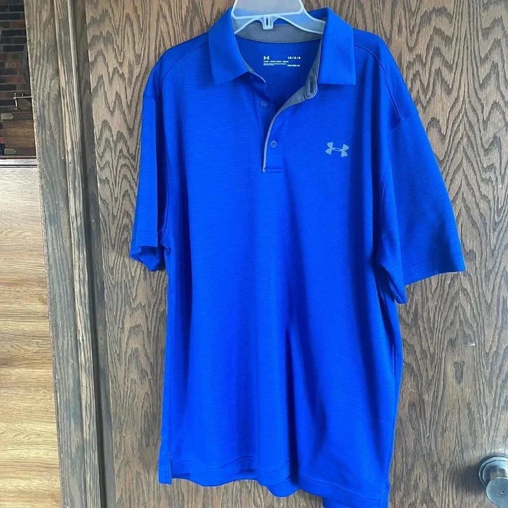 Blue Under Armour Polo‎ L